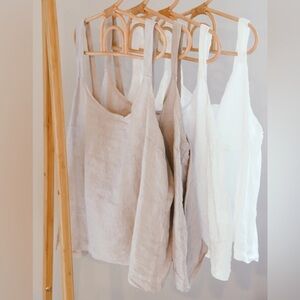 NWT Beachwood Baby Playa Linen Tank Top, Moon